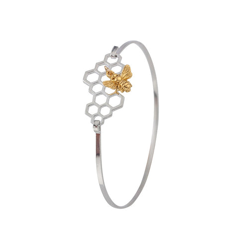 Lovely Honeycomb and Bee Bracelet