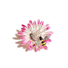 Load image into Gallery viewer, Lovely Sunflower with Bee Brooche