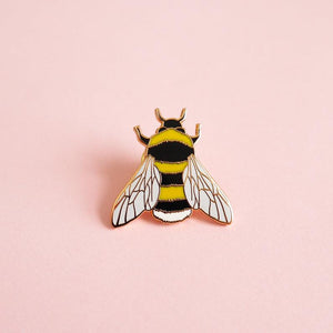 Lovely Rose Gold Bee Pin