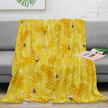 Load image into Gallery viewer, Comfy Honey Bee Blanket