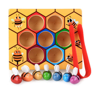 Wooden Beehive Educational Toy