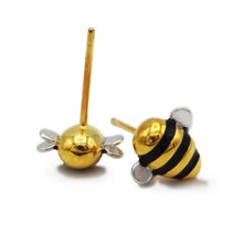 Load image into Gallery viewer, bumblebee earrings