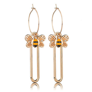 Long Bee Earrings