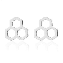 Load image into Gallery viewer, Modern Honeycomb Earrings