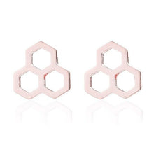 Load image into Gallery viewer, Modern Honeycomb Earrings
