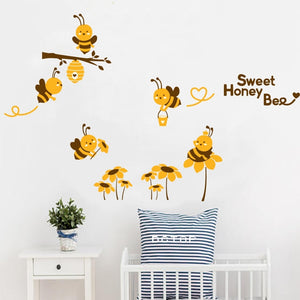 Sweet Honey Bees Wall Stickers