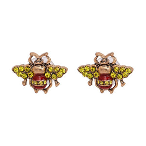 Crystal Bee Earrings Variations